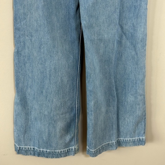 Etica Jean Devon Wide Leg High Rise Mountain Air Light Wash Sz 24 - Picture 8 of 13